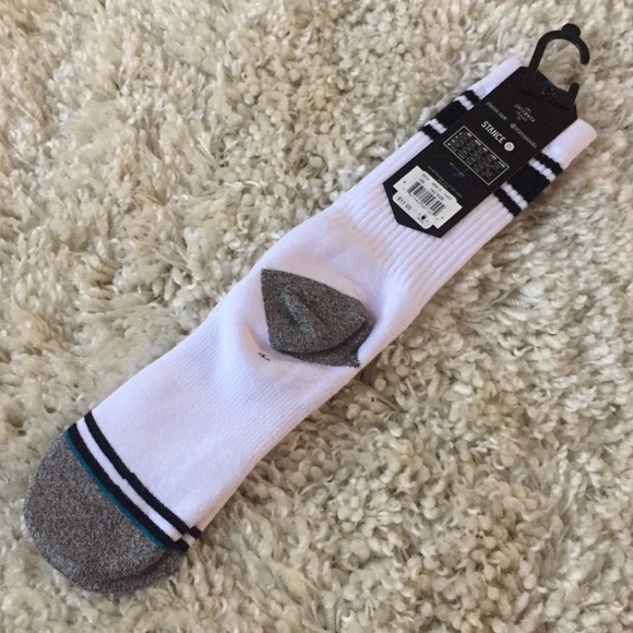 Stance Uncommon Solids White Crew Socks L 556 - Picture 5 of 5